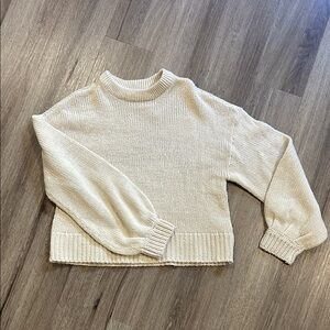 Only Cream Crew Neck Sweater